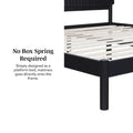 Modern King Bed with Slatted Headboard by Middlebrook Designs