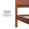 Modern King Bed with Slatted Headboard by Middlebrook Designs