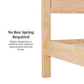 Solid Pine King Bed with Arched Headboard by Middlebrook Designs