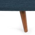 Contemporary 76.5-Inch 3-Seater Sofa with Birchwood Legs and Cushions