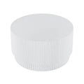 15.72-Inch Nordic H-Barrel Coffee Table - Simple Design for Indoor and Outdoor Use, Made from Durable Magnesium Oxide