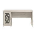 Lennox 60-Inch Farmhouse Desk with Storage Cabinet from Bush Furniture