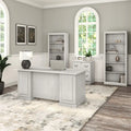Saratoga Executive Desk with Drawers and Storage by Bush Furniture