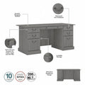 Saratoga Executive Desk with Drawers and Storage by Bush Furniture