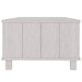 Rectangular White Solid Pine Wood Coffee Table with Storage Drawer