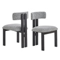 Set of 4 Astura Upholstered Dining Chairs with Iron Frame by Christopher Knight Home