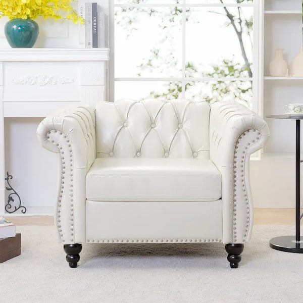 Christopher Knight Home - Winston Faux Leather Chesterfield Club Chair