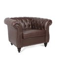Christopher Knight Home - Winston Faux Leather Chesterfield Club Chair