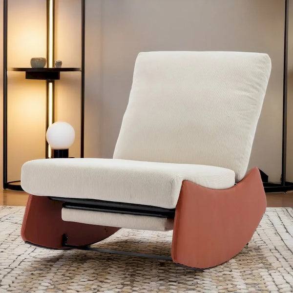 GDFStudio Contemporary Rocking Recliner with Footrest