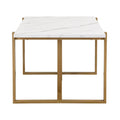 GDFStudio Carter Contemporary Rectangular Dining Set with Faux Marble Table and Six Upholstered Chairs