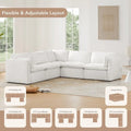 Cypress 141W L-Shaped Power Sectional Sofa with Electric Recliners