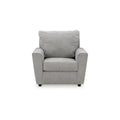 Signature Design by Ashley Stairatt Gray 4-Piece Upholstered Set - Dimensions: 86W x 38D x 39H