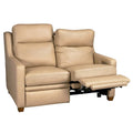Authentic Leather 56-Inch Triple-Motor Power Reclining Loveseat with Zero-Wall Design and USB & USB-C Ports