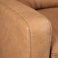 Authentic Leather 56-Inch Triple-Motor Power Reclining Loveseat with Zero-Wall Design and USB & USB-C Ports