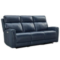 81.5" Genuine Leather Zero Gravity Power Recliner Sofa with Power Headrest and USB/USB-C Ports