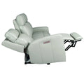 81.5" Genuine Leather Zero Gravity Power Recliner Sofa with Power Headrest and USB/USB-C Ports