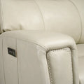 81.5" Genuine Leather Zero Gravity Power Recliner Sofa with Power Headrest and USB/USB-C Ports
