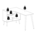 Carson Carrington Kristiansund L-Shaped Desk with 2 Drawers and 3 Shelves