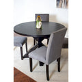 Modern 5-Piece Compact Dining Set with Chrome Nailhead Trim Chairs for Kitchen