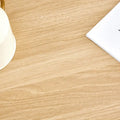 39-Inch Coffee Table with Two-Tier Design and Rubberwood Legs