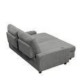 74-Inch Upholstered Chaise Lounge Loveseat with Adjustable Backrest