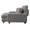 74-Inch Upholstered Chaise Lounge Loveseat with Adjustable Backrest