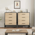 Freestanding 4-Drawer Dresser with Storage - 38.6" Tall