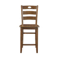 5-Piece Wooden Counter Height Dining Set: Square Table and 4 Chairs for Your Kitchen