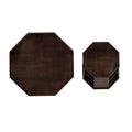 Set of 2 Octagonal Rubber Wood Coffee Tables - 31.5 Inches