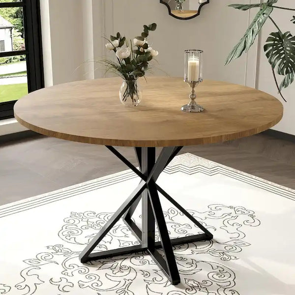 47-Inch Round Space-Saving Kitchen Dining Table