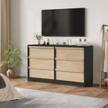Modern 6-Drawer Bedroom Dresser - Stylish Storage Organizer Chest
