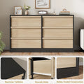 Modern 6-Drawer Bedroom Dresser - Stylish Storage Organizer Chest