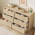Modern 6-Drawer Bedroom Dresser - Stylish Storage Organizer Chest