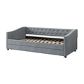 Christopher Knight Home Bennett Tufted Daybed Sofa with Storage Drawers and Stylish Curved Arms