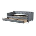 Christopher Knight Home Bennett Tufted Daybed Sofa with Storage Drawers and Stylish Curved Arms