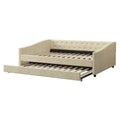 Christopher Knight Home Bennett Tufted Daybed Sofa with Storage Drawers and Stylish Curved Arms