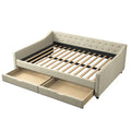 Christopher Knight Home Bennett Tufted Daybed Sofa with Storage Drawers and Stylish Curved Arms