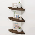 Corner Wall Shelves - Dimensions: 10D x 10W x 0.7H