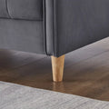 Contemporary Velvet Tufted Loveseat for Small Living Spaces - Beige Upholstered Sofa