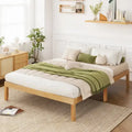 Costway 14-Inch Wooden Platform Bed Frame for Twin, Full, and Queen Sizes with Rubber Support
