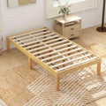 Costway 14-Inch Wooden Platform Bed Frame for Twin, Full, and Queen Sizes with Rubber Support