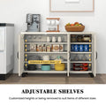 Costway 3-Door Storage Sideboard Buffet Cabinet Console