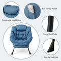 Gymax Folding Footrest Lazy Sofa Chair - Accent Leisure Armchair