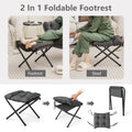 Gymax Folding Footrest Lazy Sofa Chair - Accent Leisure Armchair