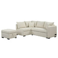 Roomfitters L-Shaped Sleeper Sofa with USB Ports, Power Outlets, and Versatile Storage Ottoman
