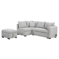 Roomfitters L-Shaped Sleeper Sofa with USB Ports, Power Outlets, and Versatile Storage Ottoman