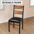 Wooden Dining Table Set with Upholstered Chairs for Kitchen