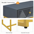 Contemporary Grey Console Table with Storage Solutions