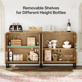 57.5-Inch Farmhouse Style Buffet Cabinet with Doors for Kitchen Storage