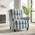 Nail-Head Trimmed Pushback Recliner with Padded Seat